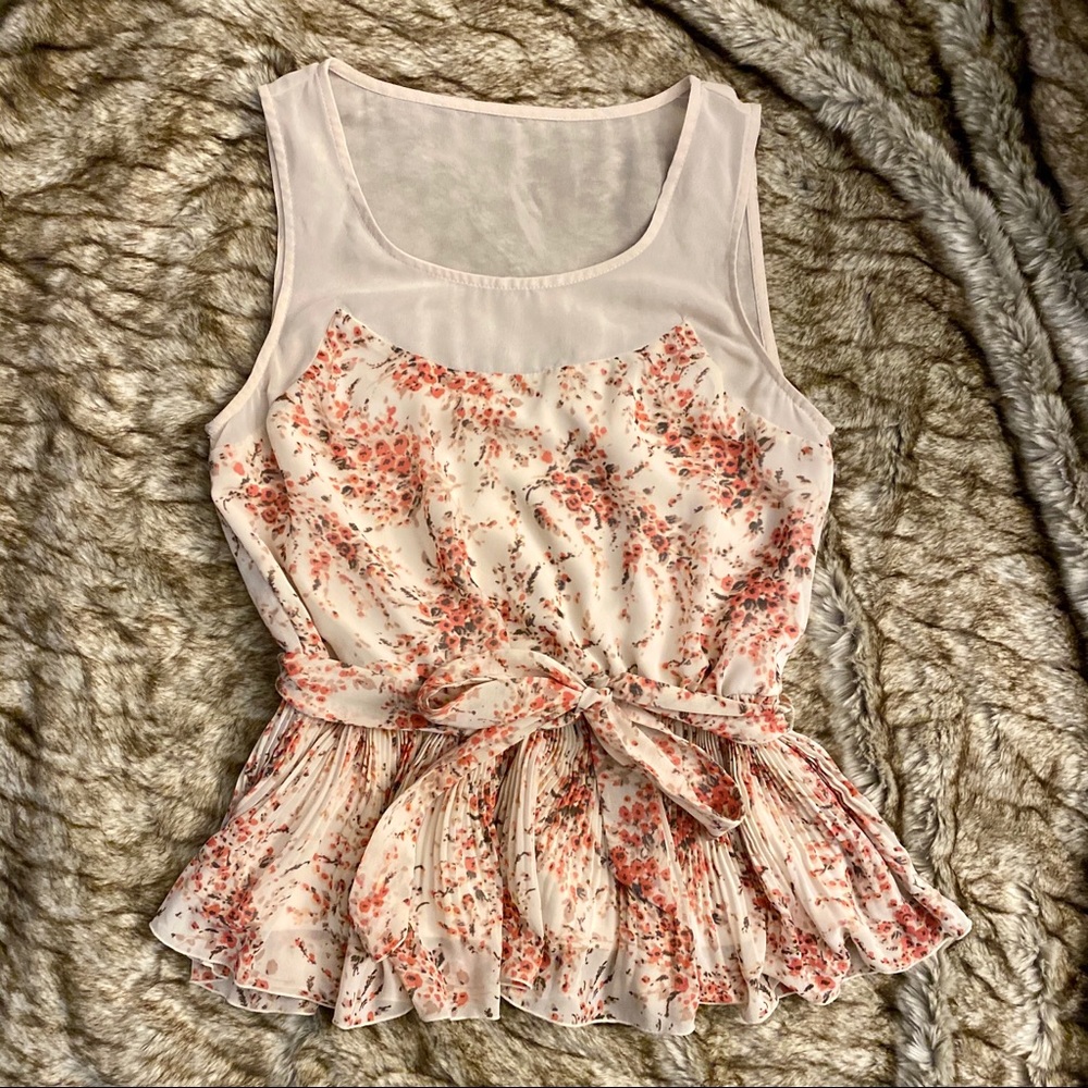 LC Lauren Conrad Floral Blouse